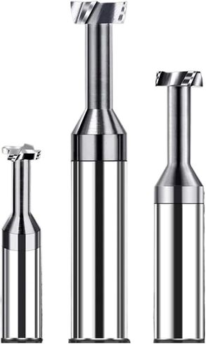 T Slot End Mill ، Carbide T Slot Milling Tungsten Steel Alloy Tools Metal Machining Groove T Type End Mills in Kuwait