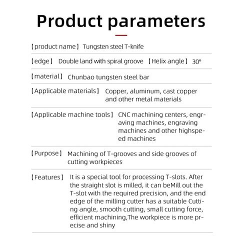 Carbide T Slot Milling Cutters Tools Metal Machining Tungsten Steel T-Groove End Mills (H1.0 ، cating-D11x60L) in Kuwait