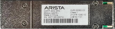 Genuine Arista QSFP-40G-SR4 850nm QSFP+ 40G Optic Transceiver Module [XVR-00060-03] (Renewed) in Saudi Arabia