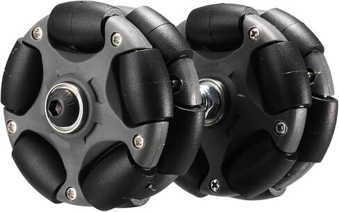 DJCRAWLER 58MM OMNI RACK عجلات سهلة (إصدار صامت قياسي) للدراجة القابلة للطي البرومبتون والدراجة الكهربائية ، حمولة 20 كجم ملحق بديل للأسطوانة الاتجاهية (أبيض) in Kuwait