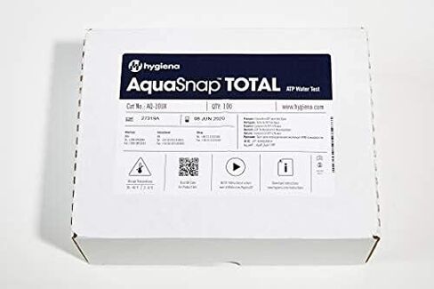 Bio Shield Tech Hygiena Aquasnap Total AQ-100X ، مجموعات اختبار ATP المائية لكل من ATP المجاني والميكروبي ، مجموعة اختبار جودة المياه لأبراج تبريد المياه ، وتستخدم مع Luminometers Hygiena (100 لكل صندوق) in Kuwait