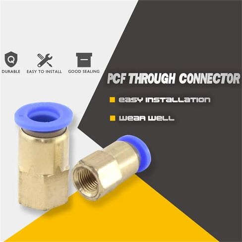 1 PCF سريع الأنابيب المستقيمة المستقيمة إدراج مكونات موصل الهوائية الداخلية موصل الموصل النحاسي الداخلي (PCF 4-01) in Saudi Arabia