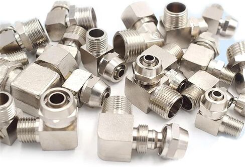 1pcs PL 4-M5 M6 Pneumatic Fitting Quick Fast For Air Hose Connector Tube OD 4 6 8 10 12MM Thread 1/8 1/4 3/8 1/2 Fittings(OD 8MM,1/4") in Saudi Arabia