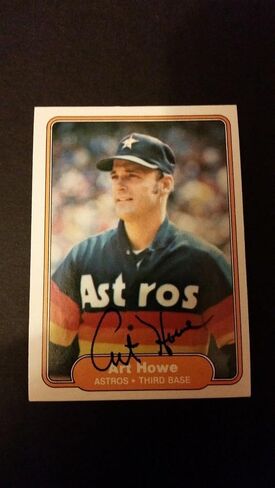 Art Howe Astros 1982 Fleer #218 Pirates Mets Authentic توقيع توقيع FB15 - بطاقات موقعة بالبيسبول in Saudi Arabia