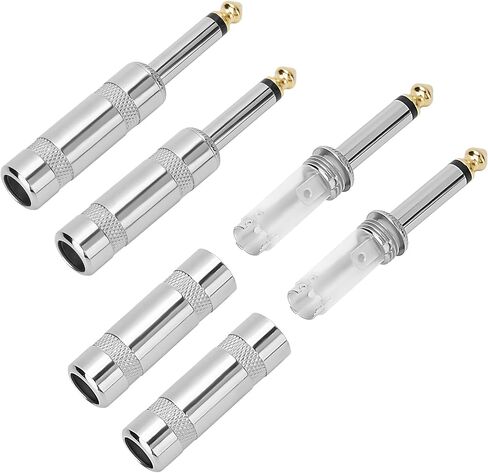 الزاوية اليمنى 6.35mm 1/4 بوصة TS Mono Plug 2 حزمة ، 90 درجة 1/4 "Solder Type Type DIY Audio Cable Adapter Contract in Saudi Arabia