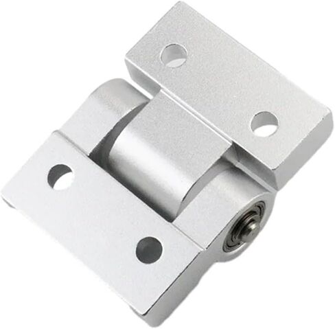 Thickened Silent Bearings Aluminum Alloy Profile Hinges 1Pcs(Silvery) in Saudi Arabia