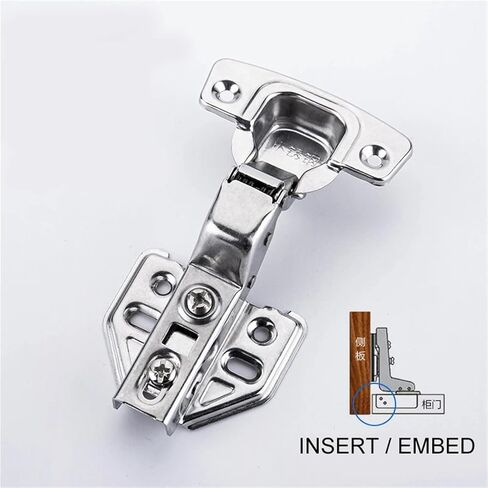 Stainless Steel Door Hydraulic Hinges Buffer 1Pcs(Gold 4pcs) in Saudi Arabia