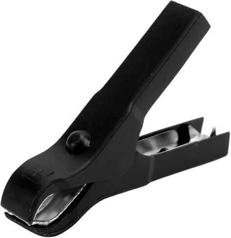 Electric Clip,10pcs Electric Clip Stainless Steel Spring Design Strong Clamping Steel ABS Material Safe Charging Clamp for Wires 30A(black) in Saudi Arabia