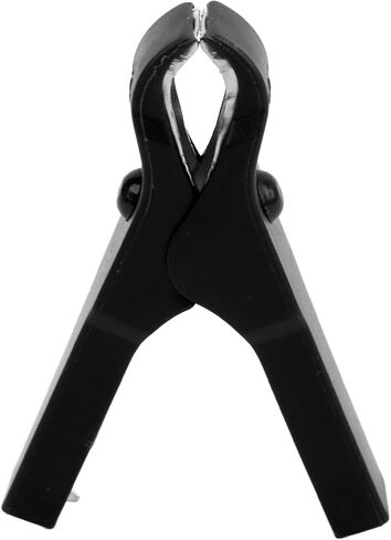 Electric Clip,10pcs Electric Clip Stainless Steel Spring Design Strong Clamping Steel ABS Material Safe Charging Clamp for Wires 30A(black) in Saudi Arabia