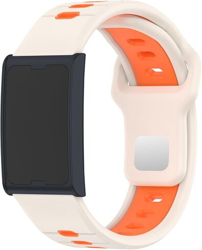 E ECSEM Compatible for Amazfit Helio Strap Bands, 22mm Two-Toned Silicone Breathable Replacement Quick-Release Wristband for Amazfit Helio Strap Fitness Tracker Women&Men in Saudi Arabia