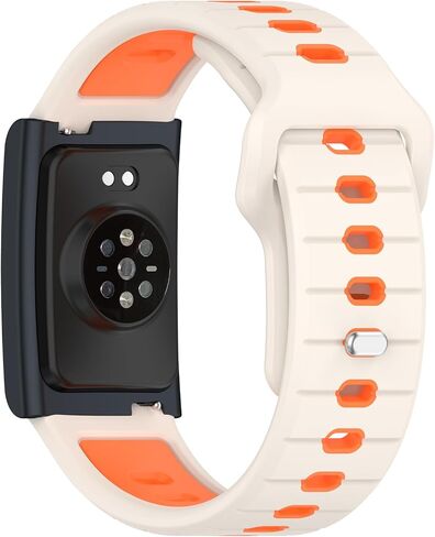 E ECSEM Compatible for Amazfit Helio Strap Bands, 22mm Two-Toned Silicone Breathable Replacement Quick-Release Wristband for Amazfit Helio Strap Fitness Tracker Women&Men in Saudi Arabia