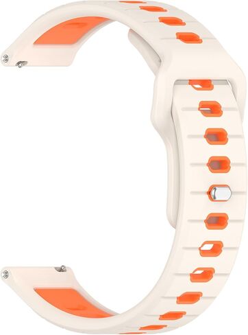 E ECSEM Compatible for Amazfit Helio Strap Bands, 22mm Two-Toned Silicone Breathable Replacement Quick-Release Wristband for Amazfit Helio Strap Fitness Tracker Women&Men in Saudi Arabia