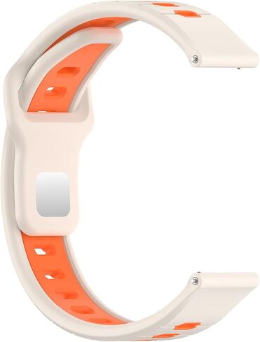 E ECSEM Compatible for Amazfit Helio Strap Bands, 22mm Two-Toned Silicone Breathable Replacement Quick-Release Wristband for Amazfit Helio Strap Fitness Tracker Women&Men in Saudi Arabia