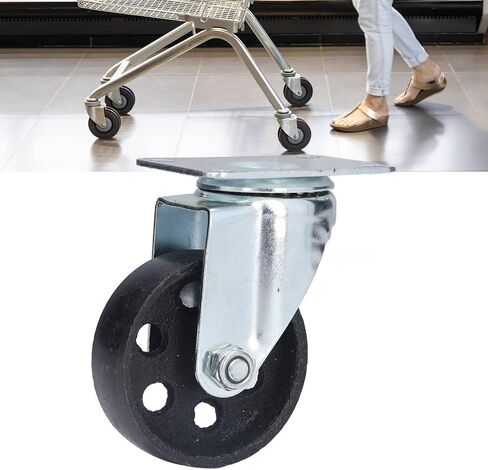 3.5 Inch Cart Wheel,Swivel Caster,Dolly Wheels,Durable Cast Iron Swivel Caster Wheels,Dual Bearing Heavy Duty Low Noise Wheel Accessory for Cart Trolley, Wheels Caster wheels Dolly wheels Swivel in Saudi Arabia