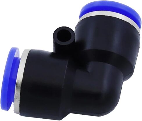 PV10mm Pneumatic Tube Air Fitting Plastic Union Elbow L Connector Pipe Hose Push In One Touch Quick Joint Coupler PV3/8 PV-10 in Saudi Arabia