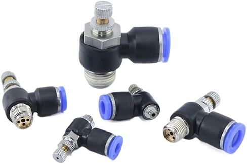 1PCS SL SELS PNEUMATIC TRIVTLE SPEED VALVE RALVE MALE THREALDER SHALINDER SHYLINDER SHILINGER (SL 6-M5) in Saudi Arabia