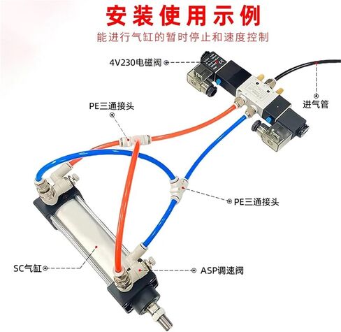 Pilot Check Valve Speed Control Valve Quick Connector ASP330F-01-06S 08S ASP430F-02-06S 08S ASP530F-03-08S 10S ASP630F-04-10S(ASP530F-03-10S) in Saudi Arabia