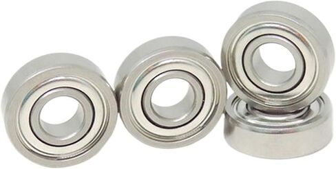 5pcs S695ZZ Hybrid Ceramic Bearing 5x13x4 S695C ZZ Stainless Steel Ceramic Bearing 5 * 13 * 4 ABEC7 RC Bearing 695ZZ Reel Bearing(S693C-ZZ 3x8x4mm) in Saudi Arabia