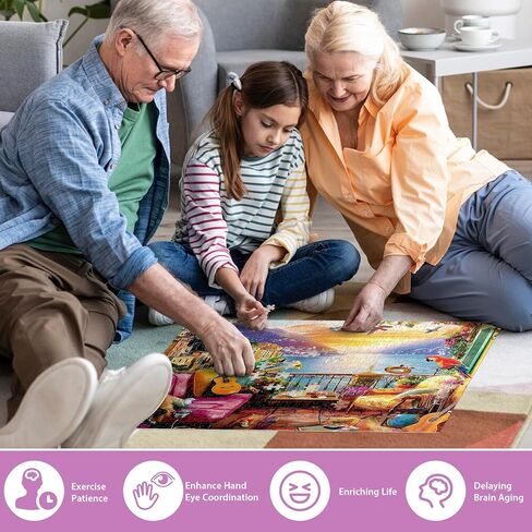 500 Piece Puzzles for Adults, Birds Jigsaw Puzzle 500 Piece for Adults Kids Seniors, Recycled Cardboard Large Piece Puzzle 500, Family Games Great Gift for Mom Dad Family Friends 20.5 x 15 in in Saudi Arabia