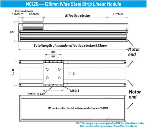 120mm Wide X-Y Z Linear Rail Stage Clean Room Sliding Table 120kg Load Heavy Duty Ball Screw Actuator SFU1605/1610 2*HGR15(900mm SFU1610) in Kuwait