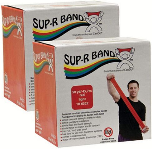 Latex Free Exercise Band - Twin-Pak - 100 Yard - (2-50 Yard Boxes) - Red - 10-6332 in Saudi Arabia