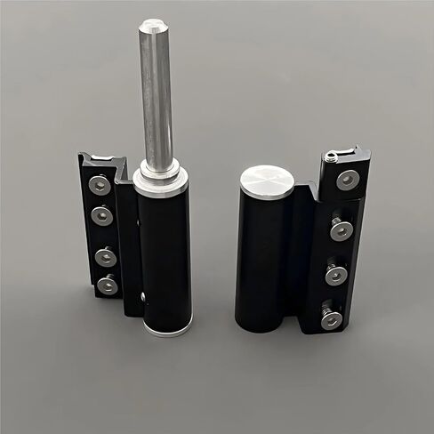 Adjustable Heavy Duty Door Hinges A380 Aluminum Alloy 20mm Groove 1Pcs(Right Black) in Saudi Arabia