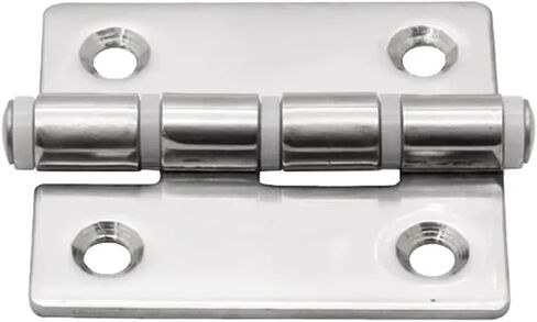 304 Stainless Steel with Rubber Pad Buffering Silent Flat Folding Hinge 1Pcs(48mmX36mm) in Saudi Arabia