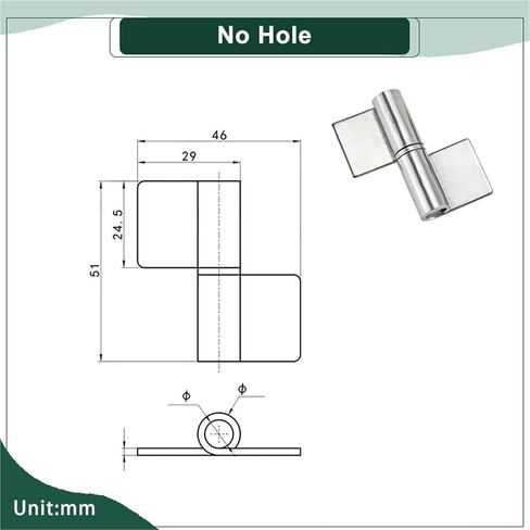 مفصل سارية العلم القابل لللحام القابل لللف 304 من الفولاذ المقاوم للصدأ 1pcs (مع ثقب) in Kuwait
