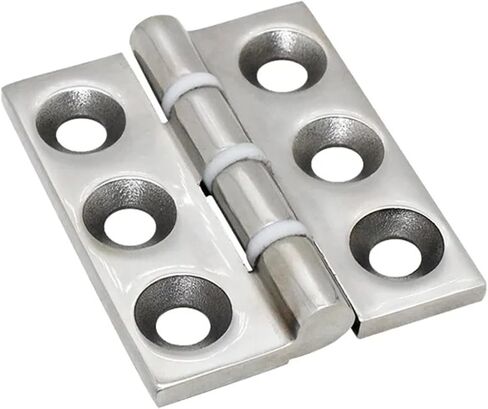 304 Stainless Steel with Rubber Pad Buffering Silent Flat Folding Hinge 1Pcs(79.5mmX65mm) in Saudi Arabia