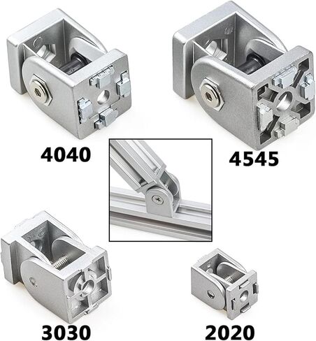 مفصلات مرنة محور مفصل الألومنيوم تجهيزات الزاوية اليمنى 2/4pcs (3030 (4pcs)) in Saudi Arabia