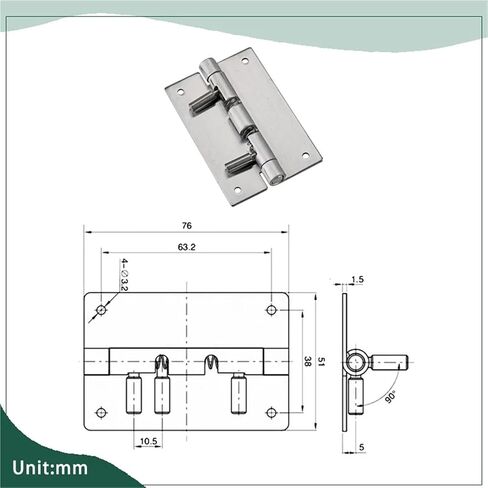 304 Stainless Steel Adjustable Elastic Hinge Spring 1Pcs in Saudi Arabia