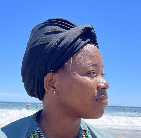 Combo Deluxe Swim Turban & Beach Combo - حماية أقصى للشعر الطبيعي والتجعيد والضفائر والتمديدات - التصميم غير القابل للماء مع تقنية سهلة - نظام العناية بالشعر المهنية in Saudi Arabia