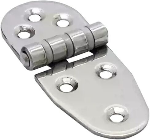 304 Stainless Steel with Rubber Pad Cushioning Silent Flat Folding Hinge 1Pcs(120mmX40mmX2.5mm) in Saudi Arabia