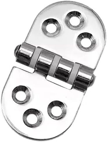 304 Stainless Steel with Rubber Pad Cushioning Silent Flat Folding Hinge 1Pcs(120mmX40mmX2.5mm) in Saudi Arabia