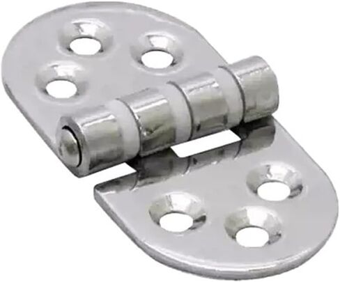 304 Stainless Steel with Rubber Pad Cushioning Silent Flat Folding Hinge 1Pcs(120mmX40mmX2.5mm) in Saudi Arabia