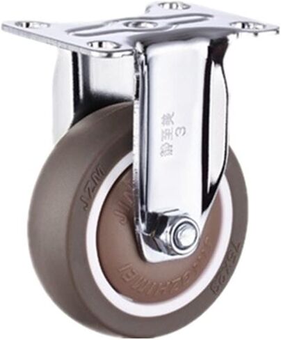 2Pcs 2.5 Inch Fixed Caster Rubber Mute Light Furniture Wheel in Saudi Arabia
