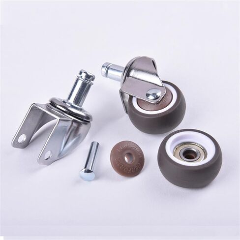 5pcs/Lot Office Chair Caster Wheels 1.5/2 Inch Swivel Caster Wheels Soft Rubber TPE Caster Wheels(Spring Type no Brake,1.5 Inch) in Saudi Arabia