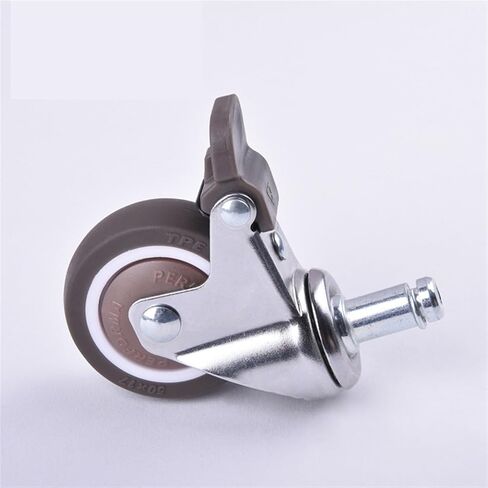 5pcs/Lot Office Chair Caster Wheels 1.5/2 Inch Swivel Caster Wheels Soft Rubber TPE Caster Wheels(Spring Type no Brake,1.5 Inch) in Saudi Arabia