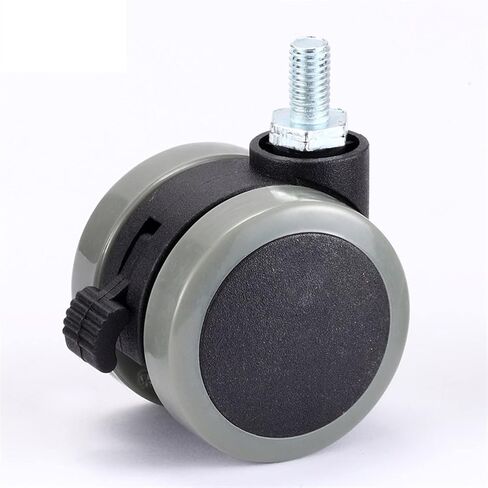4Pcs 2 Inch M8 Universal Mute Chair Wheel Caster Heavy Duty 50kg Swivel Castor Replace Furniture(Screw Without Brake) in Saudi Arabia