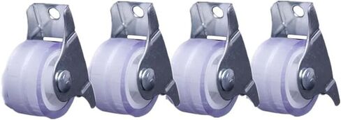 4Pcs Mute Silencing Wheel Caster Double Bearing Wear-rRsistant Flat Trolley Pulley Small in Saudi Arabia