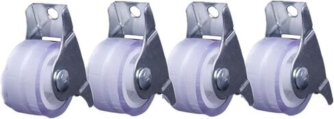 4Pcs Mute Silencing Wheel Caster Double Bearing Wear-rRsistant Flat Trolley Pulley Small in Saudi Arabia
