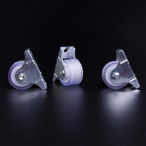 4Pcs Mute Silencing Wheel Caster Double Bearing Wear-rRsistant Flat Trolley Pulley Small in Saudi Arabia