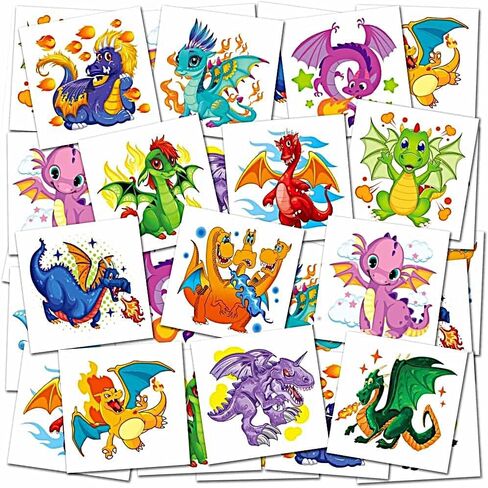 ArtCreativity Pirate Temporary Tattoos for Kids - Bulk Pack of 144 in Assorted Designs, Non-Toxic 2 Inch Tats, Birthday Party Favors, Goodie Bag Fillers, Non-Candy Halloween Treats in Kuwait
