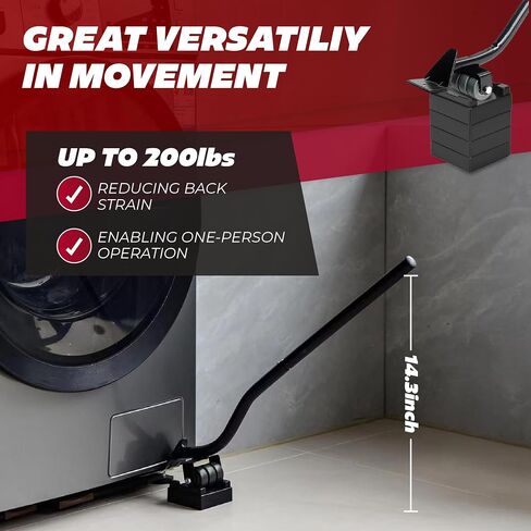 Tri‑Dolly Furniture Mover Set – 4×3‑Wheel Rollers & Lifter, 2,650 lb Capacity, 360° Rotation, Floor‑Safe, Gloves & Bag in Saudi Arabia