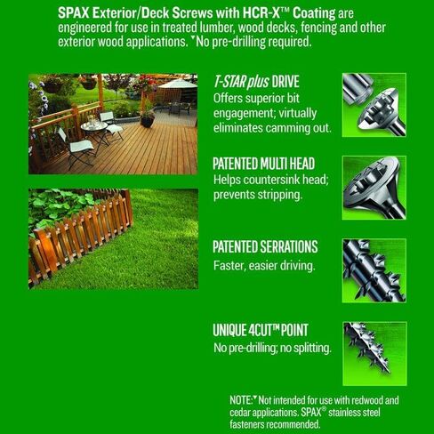 ALTENLOH BRINCK & CO INC Spax No. 14 S X 4 in. L Star Flat Head Deck Screws 8 pk - Case of: 1010 in Saudi Arabia