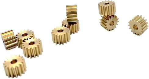 Pinion Hardware for Mechanical Rotation 10pcs 0.4M 15T Inner Hole 1.98 mm Small Copper Gear in Saudi Arabia