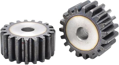 Pinion Hardware for Mechanical Rotation 1pcs 1M 12/13/14/15/16/17/18/19/20/21/22/23/24 Teeth Cylindrical Spur Gear Steel Transmission Gear Tooth Pitch 6.28mm(14Teeth) in Saudi Arabia