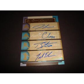 2012 SP Quad Mets Havens و Chin -Lung Hu و Stoner و Thole وقعت Auto DB - MLB بطاقات البيسبول موقعة MLB in Kuwait