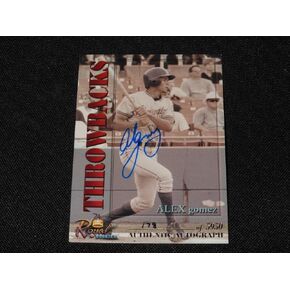 OPL Royal Rookies Alex Gomez Autograph Card Signed Pack Pulled Insert M14 - MLB Autographed Baseball Cards in Kuwait