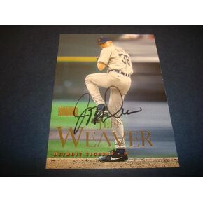 Jeff Weaver 2000 Fleer Skybox #69 Tigers Dodgers وقعت توقيع TD الأصيل - بطاقات البيسبول الموقعة in Saudi Arabia